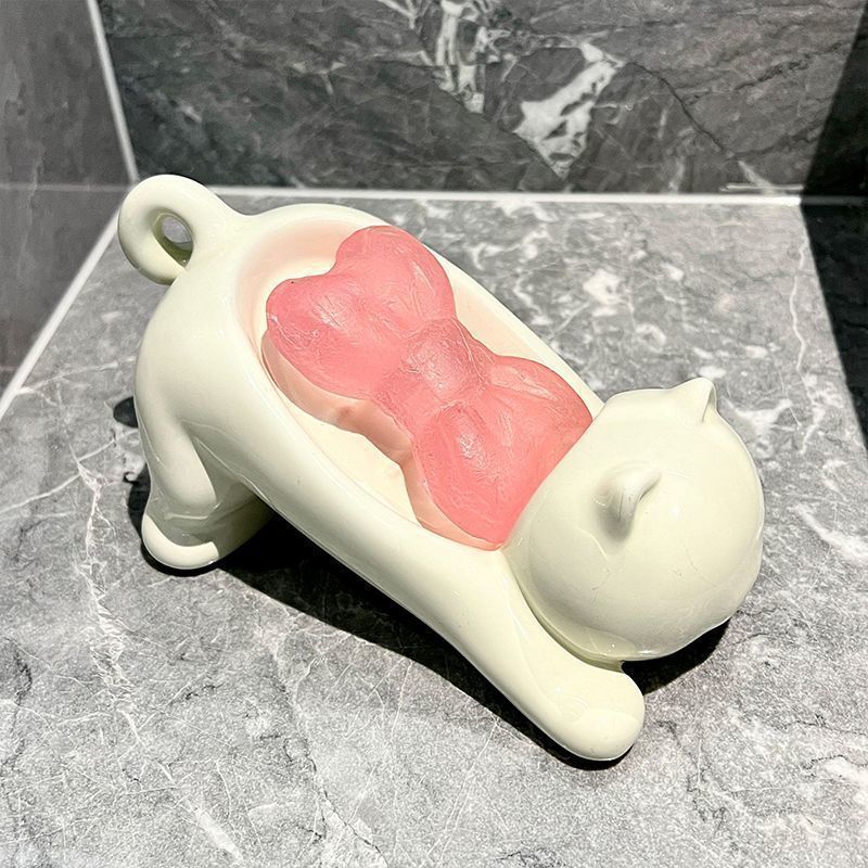 Soap Making Tutorial - Cute Cat Drain Soap Holder Container