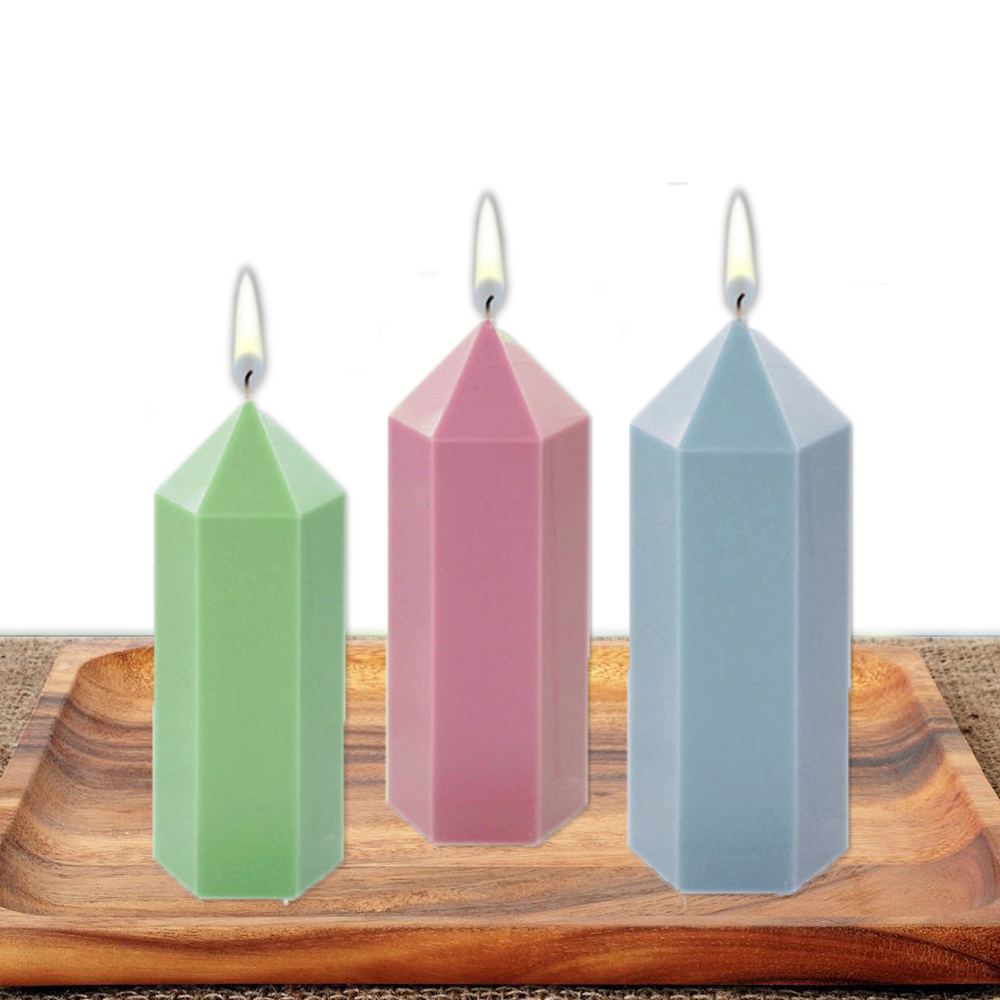 3D Hexagonal Column Candle Mol - огляд і ціна Soap Making Lab
