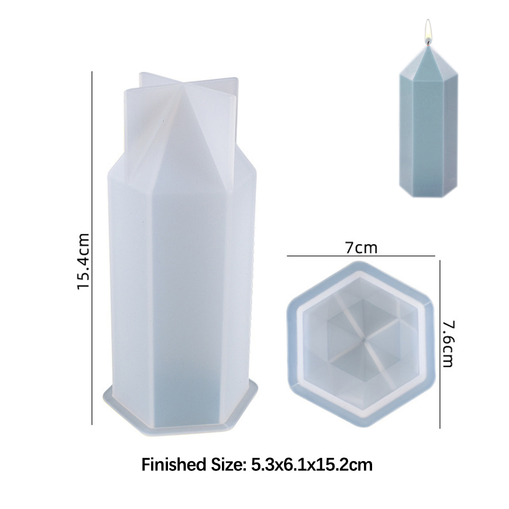 3D Hexagonal Column Candle Mol - огляд і ціна Soap Making Lab