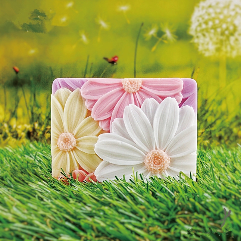 Newest!!!3d Elegant Sunflower  - огляд і ціна Soap Mold Silicone Loaf