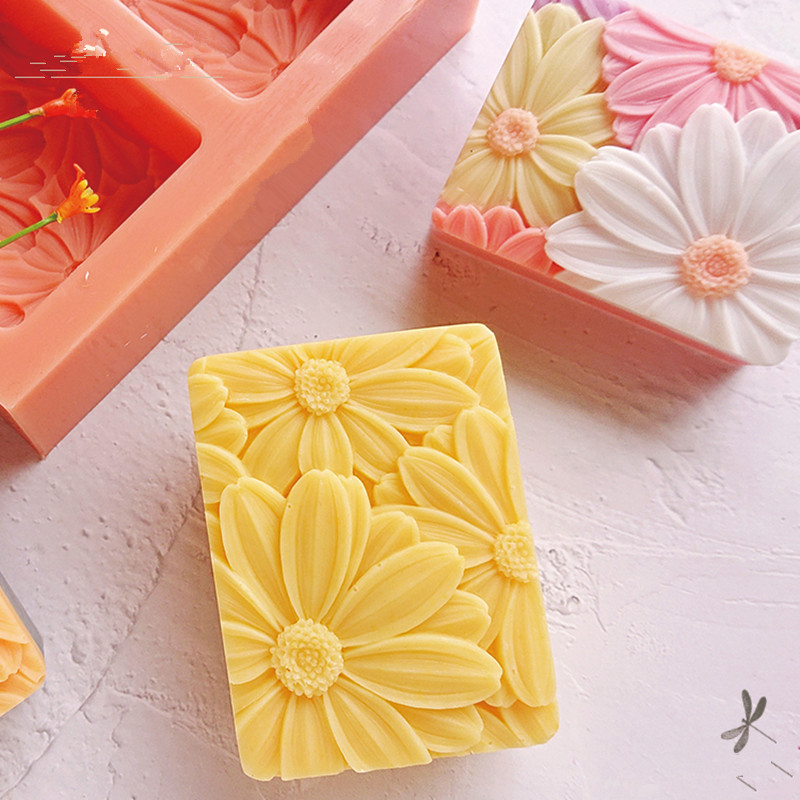 Newest!!!3d Elegant Sunflower  - огляд і ціна Soap Mold Silicone Loaf