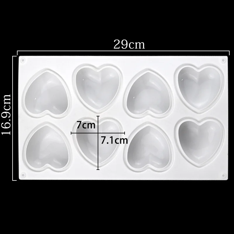Love Heart Silicone Soap Mold  - огляд і ціна Soap Making Unit