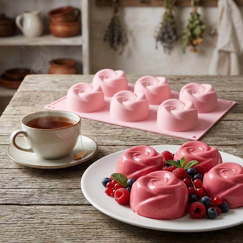 Food Grade 6-Cavity Rose Flowe - огляд і ціна Soap Mold Silicone Loaf