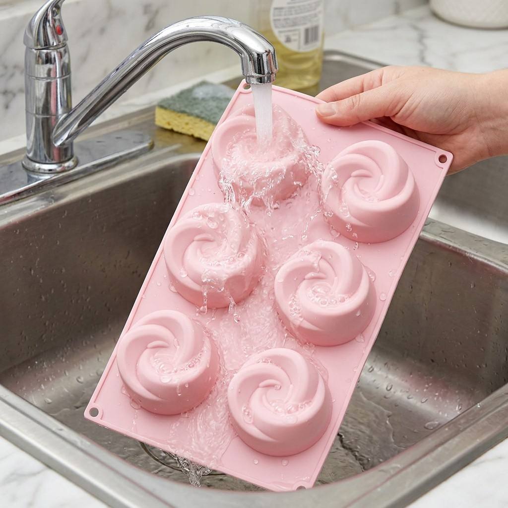 Food Grade 6-Cavity Rose Flowe - огляд і ціна Soap Mold Silicone Loaf