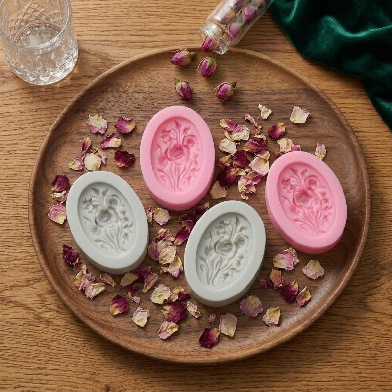4 Silicone mold with flower sh - огляд і ціна Soap Making Party