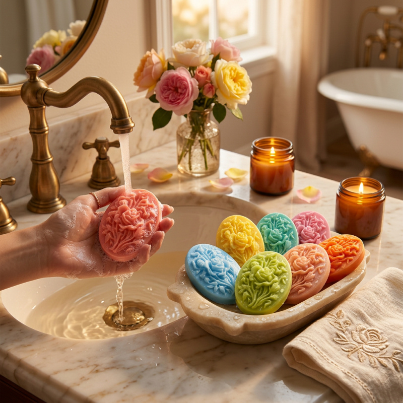 4 Silicone mold with flower sh - огляд і ціна Soap Making Party