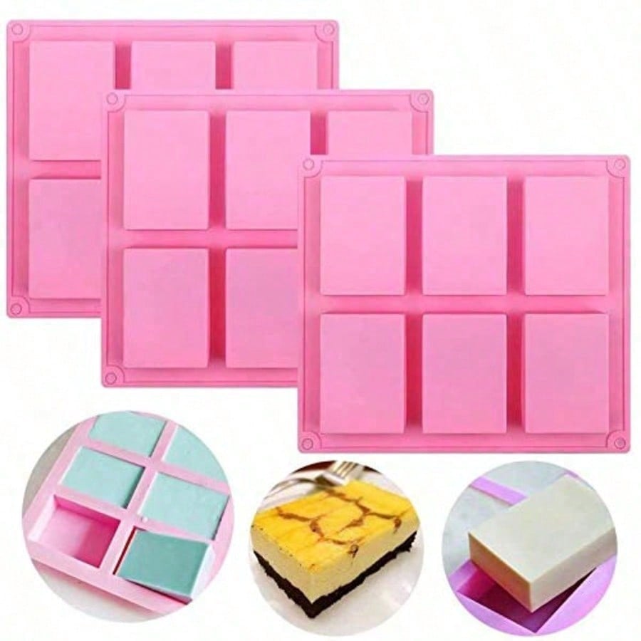 1-2 Pack 6‑Cavity DIY Silicone - огляд і ціна Soap Mold Silicone Loaf